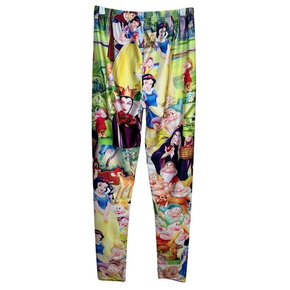 Lotus Leggings Disney Snow White & Seven Dwarfs Printed Leggings Womens L - Picture 2 of 6